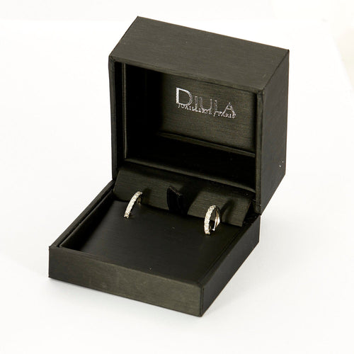 Boucles d'oreilles DJULA - Boucles d’oreilles en or gris et diamants 58 Facettes DV0665-1