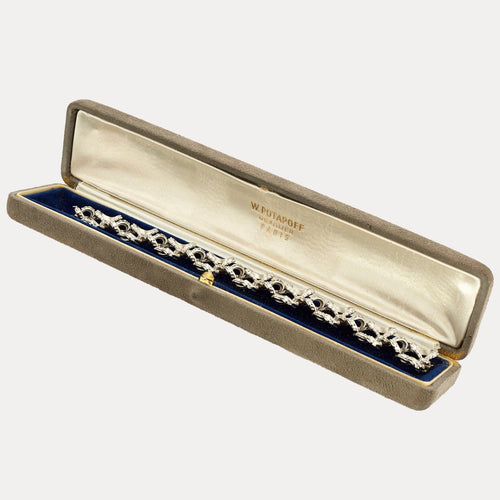 Bracelet Bracelet Nœud en or gris et diamants 58 Facettes DV3795-2