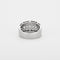 Bague 59 Bague jonc en or gris et diamants 58 Facettes DV2800-12-59-5