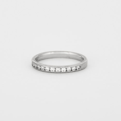 Bague 52 Bague or gris sertis de diamants 58 Facettes DV4005-1