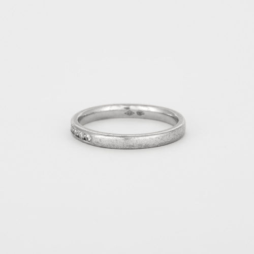 Bague 52 Bague or gris sertis de diamants 58 Facettes DV4005-1