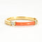 Bracelet FRED - Bracelet ISAURE  or jaune corail et diamants 58 Facettes DV0668-1