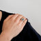 Bague 52 Bague marguerite platine et or gris avec saphir 58 Facettes DV0677-5-52-2