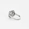 Bague 52 Bague marguerite platine et or gris avec saphir 58 Facettes DV0677-5-52-2