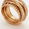 Bague 52 DE GRISOGONO - Bague Allegra or rose et diamants 58 Facettes DV4010-1