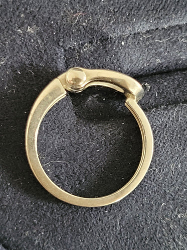 Bague 49 FRED - Bague Force 10 or gris et diamants 58 Facettes DV4430-1