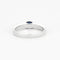 Bague 53 Bague en or gris avec saphir et diamants 58 Facettes DV4307-2