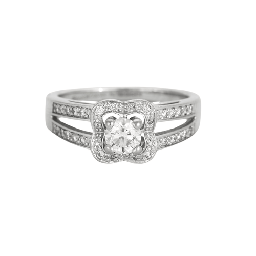 Bague 48 MAUBOUSSIN - Bague Chance of Love n°3 or gris diamants 58 Facettes DV3879-1