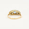 Bague 53 Bague en or jaune, diamants et saphirs 58 Facettes DV0682-1-53-2