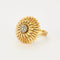 Bague 54 Bague fleur en or jaune avec diamants 58 Facettes DV4178-10