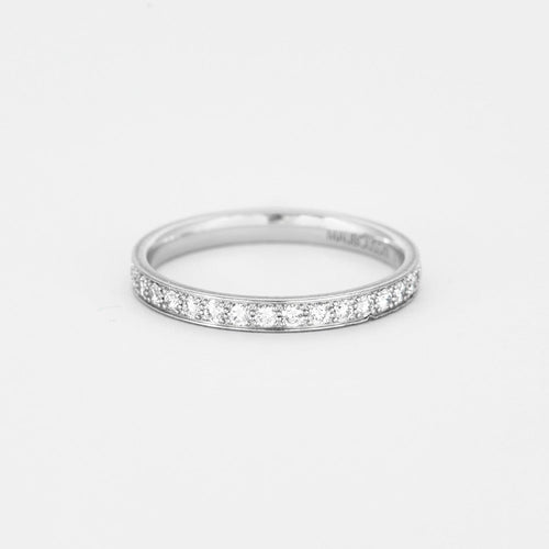 Bague 52 MAUBOUSSIN - Alliance Lovissime or gris et diamants 58 Facettes DV4184-8