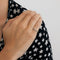 Bague 48 Demie alliance en or gris et diamants 58 Facettes DV0684-1