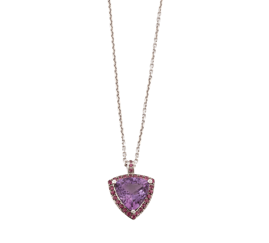 Collier MAUBOUSSIN - Collier Tellement subtile pour toi or gris améthyste 58 Facettes DV0683-1
