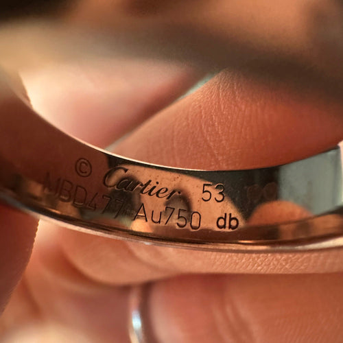 Bague Cartier Bague Love Or Gris 58 Facettes DV4709-1