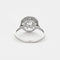 Bague 55 Bague platine, or gris et diamants 58 Facettes DV0687-1