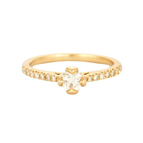 Bague 49 Bague solitaire or et diamants 58 Facettes DV0690-2