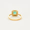 Bague 53 Bague en or jaune, émeraude et diamants 58 Facettes DV4642-2
