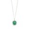 Collier Collier en or gris émeraude et diamants 58 Facettes DV4642-1