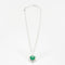 Collier Collier en or gris émeraude et diamants 58 Facettes DV4642-1