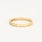 Bague 49 Demie alliance en or jaune et diamants 58 Facettes DV0690-1