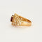 Bague 52 Bague en or jaune, rubis et diamants 58 Facettes DV0385-4
