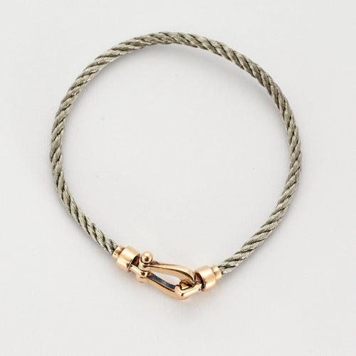 Bracelet FRED -  Bracelet Force 10 Mini acier et or 58 Facettes DV0667-2