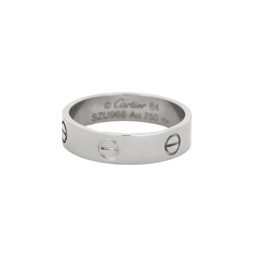 Bague 64 CARTIER -  Bague Love en or gris 58 Facettes DV0698-1