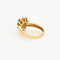 Bague 55 Bague en or jaune, émeraude et diamants 58 Facettes DV0014-5-55-2