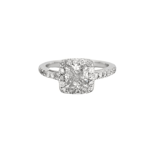 Bague 45 Bague en or gris et diamants 58 Facettes DV4402-1