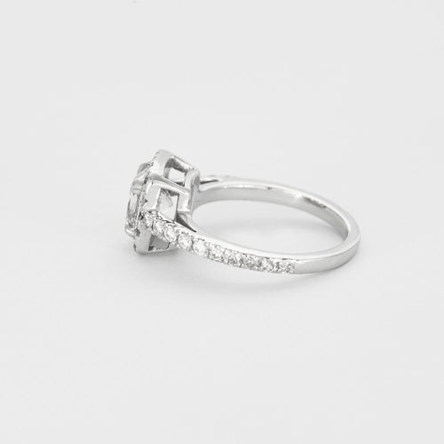 Bague 45 Bague en or gris et diamants 58 Facettes DV4402-1
