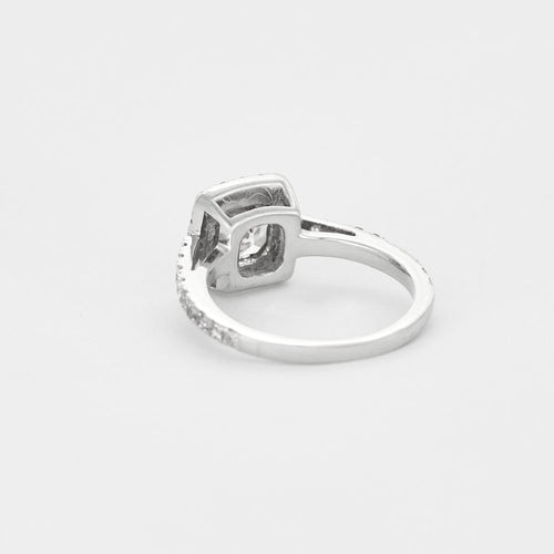 Bague 45 Bague en or gris et diamants 58 Facettes DV4402-1