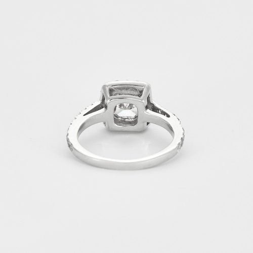 Bague 45 Bague en or gris et diamants 58 Facettes DV4402-1