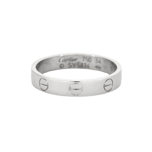 Bague 54 CARTIER -  Bague Love en or gris 58 Facettes DV4292-7