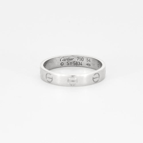 Bague 54 CARTIER -  Bague Love en or gris 58 Facettes DV4292-7