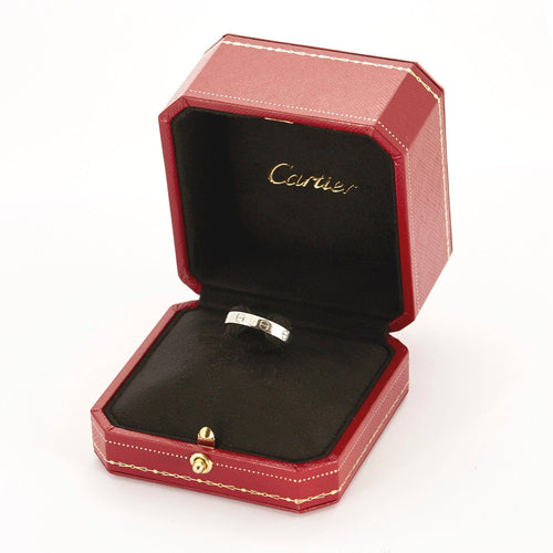 Bague 54 CARTIER -  Bague Love en or gris 58 Facettes DV4292-7