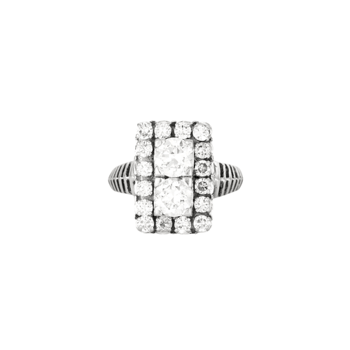 Bague 51 Bague en platine et or gris et diamants 58 Facettes DV4786-2