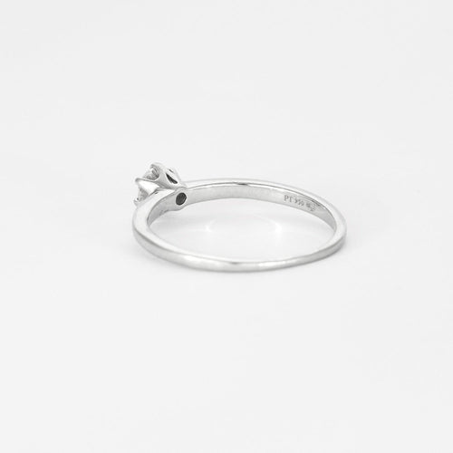 Bague 56 Bague solitaire en platine et diamant 58 Facettes DV3998-1