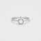 Bague 53 Bague solitaire en or gris et diamant 58 Facettes DV4184-12