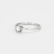 Bague solitaire en or gris et diamant