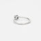 Bague solitaire en or gris et diamant