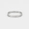 Bague DINH VAN - Alliance Carrée, or gris et diamants 58 Facettes DV4990-4