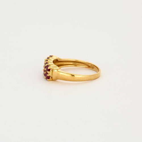 Bague 52 Bague en or jaune et rubis 58 Facettes DV0706-1-52-7