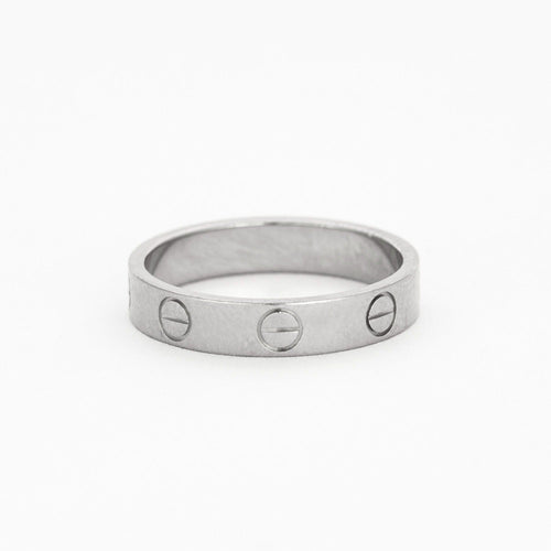 Bague 51 CARTIER  - Alliance Love en or gris 58 Facettes DV5283-4