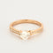 Bague 51 Bague or rose et diamants 58 Facettes DV4973-2-51-5