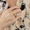 Bague 53 Bague en or jaune et saphir 58 Facettes DV5140-2-53-2