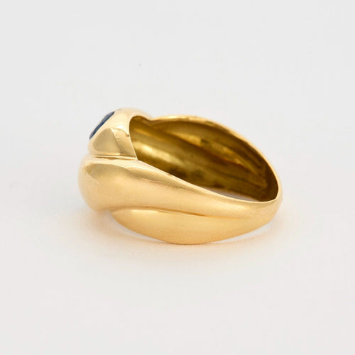Bague 53 Bague en or jaune et saphir 58 Facettes DV5140-2-53-2