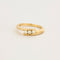 Bague 51 Bague jonc croisé or jaune diamants 58 Facettes DV5390-4-51-2