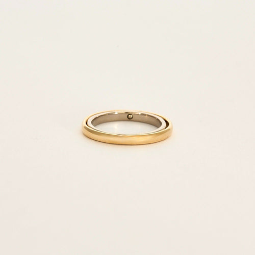 CHARLOTTE CHESNAIS - Ellipse Bold - Bague or jaune et or gris