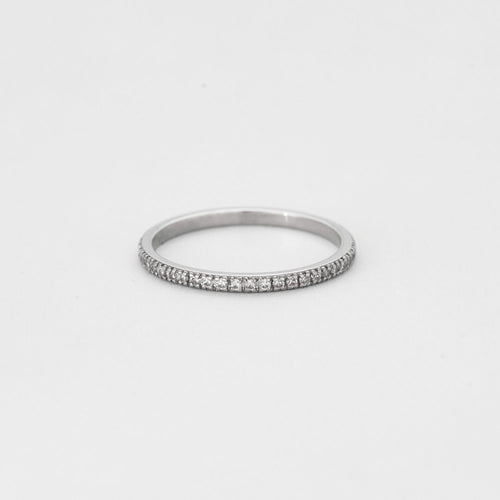 Bague 51 Bague MAUBOUSSIN Fine alliance " Parce que je l'aime"  or gris et diamants 58 Facettes DV5365-2-51-6