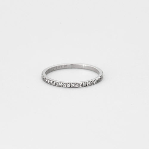 Bague 51 Bague MAUBOUSSIN Fine alliance " Parce que je l'aime"  or gris et diamants 58 Facettes DV5365-2-51-6